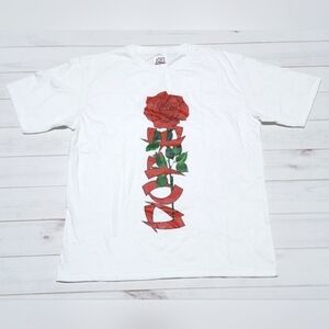 Officially Dope Clothing Dope Rose Graphic White Tee Large - New Without Tags